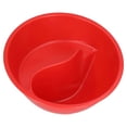 thumbnail image 3 of Cereal Separated Bowl, Stackable Separated Snack Bowl Multipurpose Large Capacity Spiral Slide Design  For French Fries For Picnic For Salad For Camping Trip Red, 3 of 8
