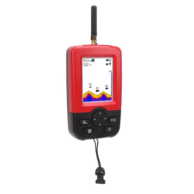 Détecteur de Poissons Sans Fil, Résistant à l'Eau Sonar Portable Robuste Intelligent 125KHz pour Extérieur