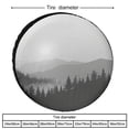 thumbnail image 2 of Camping Spare Tire Cover Trees And Mountains in A Foggy Landscape Wheel Tire Cover for Travel Trailers Protectors Weatherproof Dust-Proof Nature Landscape Tire Cover 14 Inch, 2 of 8