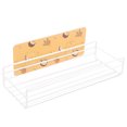 thumbnail image 1 of fastboy Bathroom Storage Rack Corner Organizer Toilet Kitchen Wall Hanging Iron Shelf without Drilling, Yellow, 1 of 7