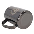 thumbnail image 3 of Frother Cup, Wide Application Milk Frothing Pitcher Easy Pouring With Handle For Office Silver Black, 3 of 8