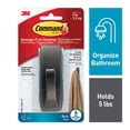 thumbnail image 1 of Command™ Hook 17036BN-VPES, Oil Rubbed Bronze, Large, 1 Hook/2 Strips/Pack, 1 of 4