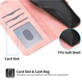 thumbnail image 4 of Wallet Case for Xiaomi Redmi A7 Pro Flip Phone Case with Card Slots, Cash Pocket, Kickstand, Magnetic Closure & Wrist Strap, TPU Soft Shell Cover Pink, 4 of 6