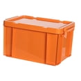 thumbnail image 3 of Boîte de Rangement PP Durable Conteneurs de Rangement Empilables Bac Industriel pour Jouets Orange, 3 of 9