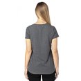 thumbnail image 2 of T-Shirt à Manches Courtes Col en V pour Femmes - Charbon Chiné - S, 2 of 3