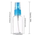 thumbnail image 3 of Oleegame 1PC Fine Mist Spray Bottle 3.4oz/ 100ml Empty Cosmetic Refillable Travel Containers Plastic Hair Spray Bottle Sprayer For Perfume Makeup Lotion (Random Color) Clear, 3 of 8