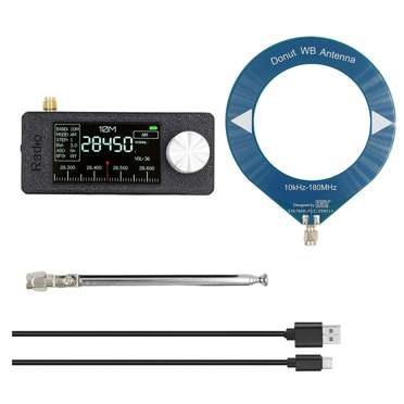 Mini SI4732 SMA Interface Mini Loop Antenna Pocket Size Radio Receiver Mini Radio LSB USB AM FM Radio with Antenna,1 * SI4732 radio 2 * Antenna