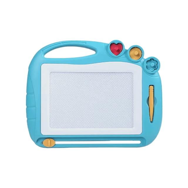 Blue Blue Magnetic Drawing Board For Kids Colorful Erasable Doodle Pad With Pen And Stamp