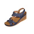 thumbnail image 2 of Gspmoly Summer Sandals, Women'S Casual Open-Toe Wedge Sandals with Adjustable Ankle Strap, Comfortable Cushioned Insole, and Versatile Solid Colors for Spring and Summer Fashion Womens Sandals Dressy, 2 of 4