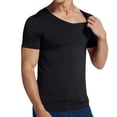 thumbnail image 4 of Men T-Shirts Clearance $5 Plus Size Muscle Crew Neck Short Sleeve T-Shirts Solid Color Oversized Pullover Tops Casual Blouses Summer Classic Basic Tees Gym Workout Athletic Tee Shirts My Orders, 4 of 7