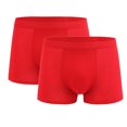 thumbnail image 1 of Jamicy Men's Boxer Briefs Gift for Men Men's Underwear Boxer Briefs 2 Pack Basic Solid Color Soft Comfortable Breathable High Elasticity, 1 of 4