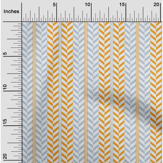 oneOone Polyester Lycra Fabric Stripe & Herringbone Geometric Print Sewing Fabric BTY 56 Inch Wide