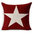 thumbnail image 1 of Housse de Coussin de Noël Élan Étoile pour Canapé, 1 of 7