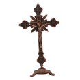 thumbnail image 4 of Standing Crucifix Crucifix with Stand Jesus on The Cross Statue Metal Table Cross Jesus Crucifix for Altar Home Decor Fireplace Dining Table Antique Red, 4 of 8
