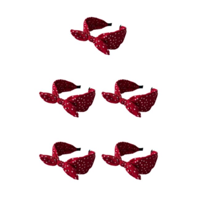 Baohd Style With Sweat Absorbent Women Accessories Lightweight And Durable Hair Bands Wine Red 5Set