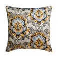 thumbnail image 1 of Toss Pillow Covers, Grey 18"x18" (45x45 cm) Pillow Covers, Satin Damask Throw Pillows For Couch, Abstract Pattern Contemporary Style - Zuma, 1 of 3