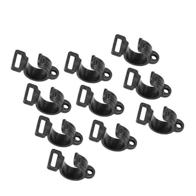 facefd 10x Awning Lights Camping Clips Hanging Cookware Curtain Tablecloth Wind Rope Tent Clamp 19x20x12mm