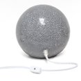 thumbnail image 3 of Lampe de table Simple Designs en forme de boule en pierre mosaïque à 1 lumière, blanche, 3 of 7