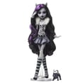 thumbnail image 1 of Monster High-Poupée Clawdeen Wolf-Poupée en noir et blanc avec posters, 1 of 4