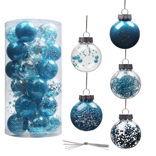 CEHVOM 30PCS Christmas Xmas Tree Ball Bauble Hanging Home Party Ornament Decor 6CM Clearance