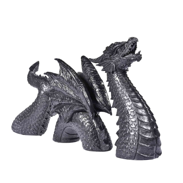 Dragon Garden Statue Durable Courtyard Outdoor Statue Tail Style