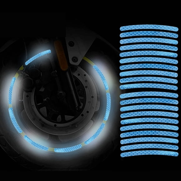Meitianfacai 40pcs Car Wheel Reflective Stickers Stripe Rim Reflective Decals Night Decoration Reflective Strips For Cars Trucks