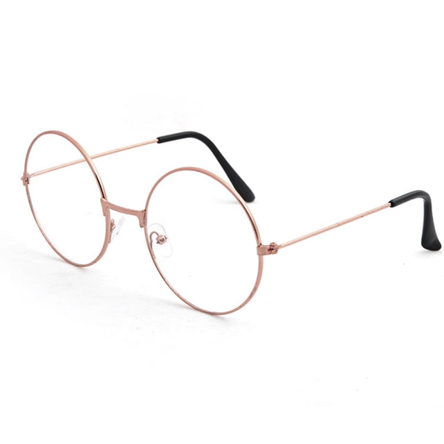 Trayknick Vintage Femmes Hommes Rond Cercle Métal Lunettes Optiques Lunettes Monture