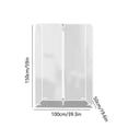 thumbnail image 3 of Bdday Shoe Storage Clear Garment Rack Cover with Zipper Clothes Hanging Rack Cover Dusts Proof Water Proof Clothing Storage Protector Houseware Clear Garment Rack Cover Car Storage, 3 of 7