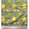 thumbnail image 1 of Soimoi Rayon Fabric Floral Clip Art Print Sewing Fabric Yard 42 Inch Wide, 1 of 1