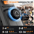 thumbnail image 4 of Yosuda Magnetic Rowing Machine 350 lbs Weight Capacity - Foldable Rower for Home Use with Bluetooth, App Supported, Tablet Holder and Comfortable Seat Cushion, Easy Vertical Storage, 4 of 8