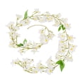 thumbnail image 2 of XYAIYT Simulation Spring Flower Wall Hanging,72.83in Artificial Orchid Vines for Indoor Living Room Decor,Rattan Decorative Hanging for Weddings,Events Home Styling(White), 2 of 6