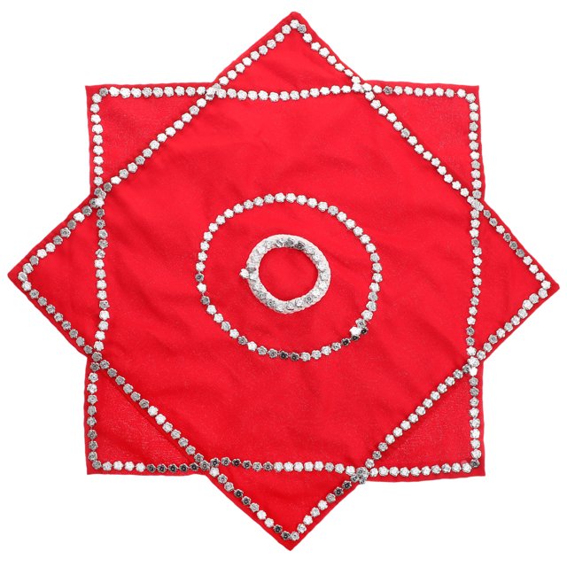 Mouchoir de Danse Rouge en Tissu Style Traditionnel Chinois 1Pcs 18.9 Po