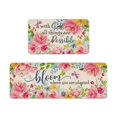 thumbnail image 1 of Binwennn Fuzzy Blanket Sweater Flags of The World Blanket Spring Summer Kitchen Carpet (2 Pieces) Kitchen Carpet Washable Cushion Comfortable Kitchen Carpet Set Comfortable Kitchen Carpet, 1 of 5