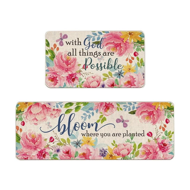 Binwennn Fuzzy Blanket Sweater Flags of The World Blanket Spring Summer Kitchen Carpet (2 Pieces) Kitchen Carpet Washable Cushion Comfortable Kitchen Carpet Set Comfortable Kitchen Carpet