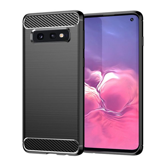 PANDACO Black Brushed Metal Case for Samsung Galaxy S10e