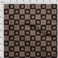 thumbnail image 3 of oneOone Silk Tabby Fabric Floral Block Printed Craft Fabric BTY 42 Inch Wide, 3 of 4