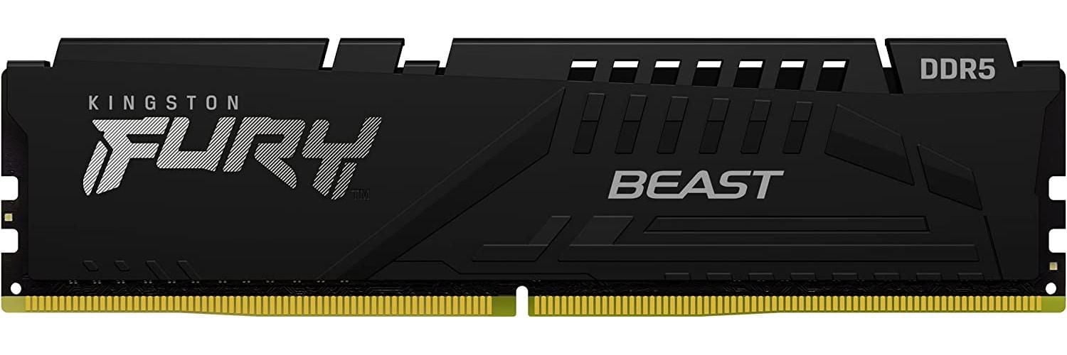 Kingston Fury Beast 16GB 5200MHz DDR5 CL40 Desktop Memory Single Module (KF552C40BB-16)