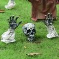 thumbnail image 4 of Scary Zombie Yard Lawn Stakes Skeleton Prop Halloween Decorations  Green, 4 of 6