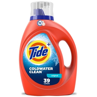 Tide Ultra Coldwater Liquid Laundry Detergent, Original Scent, 1.62 L, 39 Loads, Laundry Detergent Liquid Formulated for Cold Water