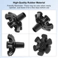 thumbnail image 5 of SupreGear Quad Cane Tips, 1" Wide Rubber Base, Non-Slip Stand-Alone Foot Pads for Extra Balance, 5 of 5
