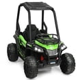 thumbnail image 1 of Gymax 12V Batter Powered Kids Ride on Car UTV Truck w/ Remote Control Music MP3 Green, 1 of 10