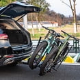 thumbnail image 4 of Gymax 2'' Hitch Mount Bike Rack w/ Tilt-able Design for Easy Trunk Access Straps, 4 of 10