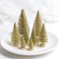 thumbnail image 3 of 8Pcs Mini Christmas Trees Snowy Pine  Party Ornament Holiday Decoration, 3 of 9