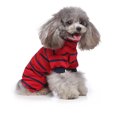 thumbnail image 1 of Lightweight Stretchy Dog Pajamas For Your Pet In Red Blue Stripes, Easy To Put On And Take Off, 1 of 8