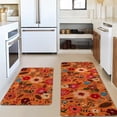 thumbnail image 1 of REK Retro Floral Floormat Classic Floral Design For Kitchen Living Room Bedroom For Daily For Giving, 1 of 3