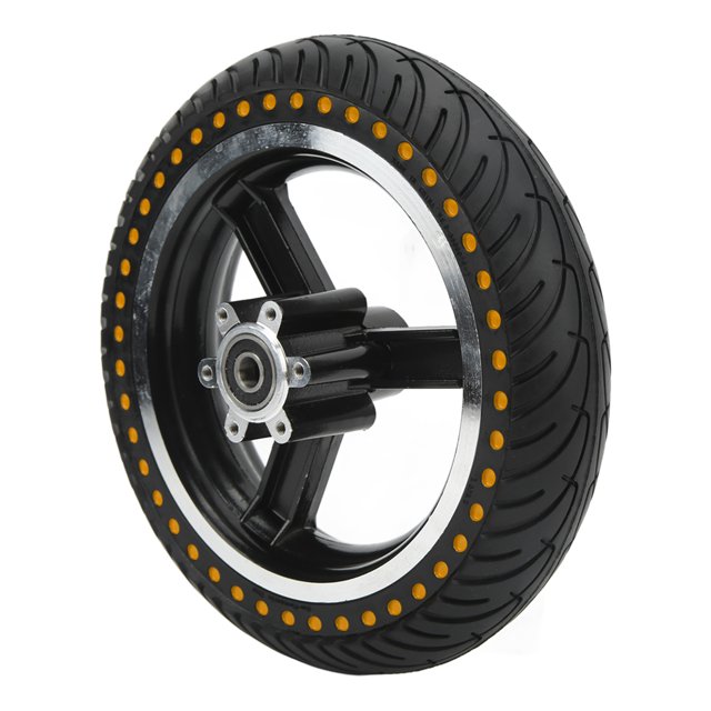 Ensemble de Moyeu de Pneu de Trottinette Électrique, Réglage Flexible de la Roue avant pour Entretien Jaune