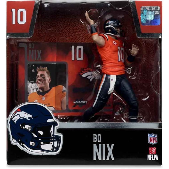 NFL Football Sportspicks 7 Inch Static Figure - Bo Nix Black Pants #38