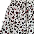 thumbnail image 3 of Mrat Women's Floral Print High Waist with Drawstring Ruffle FlaRed-A Boho a Line Mini Skirt S-20 White S, 3 of 4