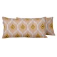 thumbnail image 1 of VargottamIndoor/OutdoorPolyester FabricLumbarPillowCover,All-Weather Waterproof Rectangular Cushion Case for Patio Furniture,12" x 20"Set of 2 -Ikat-86, 1 of 6