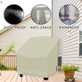 thumbnail image 4 of Patio Chair Covers Dustproof Picnic Furniture Protector Seat Covers High Back Beige M, 4 of 8